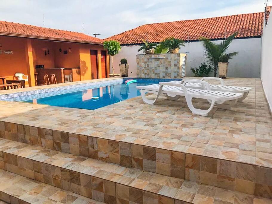 Casa Com Piscina Itanhaem Cibratel II Villa Buitenkant foto